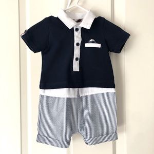 Koala Baby Boutique - BabyBoys stripe Coverall